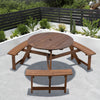 6 Seater Garden Picnic Table Bench & Parasol Chair Pub Beer Bistro Dining Table