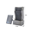 Solar Garden Fountain Water Pump Cascade Landscaping Outdoor Feature Landscape