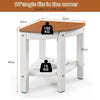 Bathroom Shower Bench Stool 2-Tier Corner Shower Bath Seat Waterproof Foot Rest