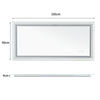41"x20" XX-Large Bathroom Mirror Dimmable LED Lighted Vanity Mirror Salon Smart