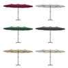 4.6M Cantilever Parasol Garden Banana Sun Umbrella Manual Rocker Shade Canopy UK