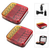 LED Magnetic Wireless Rear Tail Lights Battery Operated USB Tow Tail Trailer UK