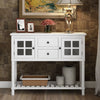 Console Table With Shelf Drawers Sofa Table Hallway Living Room Furniture White