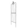 2x Rustproof Metal Garden Trellis Screening Panels Climbing Plant Support Frame