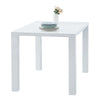 White High Gloss Dining Table Kitchen Wood Table Rectangular 120*80*75 cm Modern