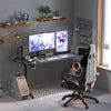 L-Shape Corner Gaming Desk Computer PC Workstation Writing Table with LED Lights