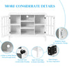 Wooden TV Stand Cabinet 3 Tier Entertainment Center Multi Storage Cupboard Unit