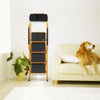 4 Step Ladder With Safety Handrail Foldable Safety Non Slip Matt Safe Heavy Duty