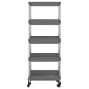 5-Tier Kitchen Trolley Iron and ABS Suitable for categorization sturdy