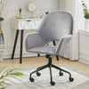 Adjustable Computer Desk Chair Velvet Padded Swivel Armchair Home Office Study