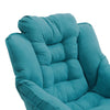 Occasional Wingback Suede Fabric Armchair Lazy Chairs W/ Side Pocket Single Sofa