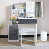 Dressing Table With Drawers Mirror Stool Set Makeup Desk Vanity Table Bedroom