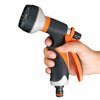 Garden Hose Pipe Spray Gun Head Soft Grip Handle Multi Pattern Water Sprayer UK