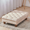 Extra Large Chesterfield Footstool /Coffee Table Button Seat Bench Ottoman Bench