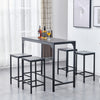 5Pcs Bar Table Stools Set 4 Bar Stools for Breakfast Pub Counter Small Apartment