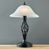 Barley Twist Table Lamp Traditional Glass Living Room 47CM Tall Light LED Bulb