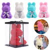 Lovely Bunny LED Rose Teddy Toy Rabbit Flower Animal Doll Kids Birthday Gift Box
