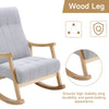 Modern Rocking Chair Swing Recliner Rocker Armchair Lounge Rocking Nursery Seat