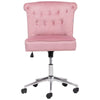 Velvet Adjustable Office Chair Swivel Office Study Computer Desk Chair Ergonomic