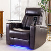 Gaming Recliner Chair Cinema Armchair PU Leather Electric Recline Single Sofa QA