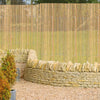 4M Slatted Bamboo Fence Screening Roll Natural Slat Panel Privacy Garden Penal