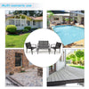 Outdoor Garden Textiles Furniture Conservatory Sets with Table and Chairs for 4