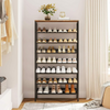 HOOBRO Shoe Rack Shoe Storage Organizer with Slant Adjustable Metal Shelves