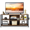 Industrial TV Stand for TVs up to 65 Inches 3-Tier TV Cabinet w/ Storage Basket