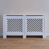 Radiator Cover White Unfinished Modern Traditional Wood Grill Cabinet Shelf MDF