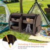 2-In-1 Pet Carrier Pet Kennel Cat Dog Travel Crate w/Removable Hammock Carry Bag