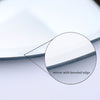 Round Vanity Makeup Mirror Frameless Bathroom Wall Mirror with Bevelled Edges UK