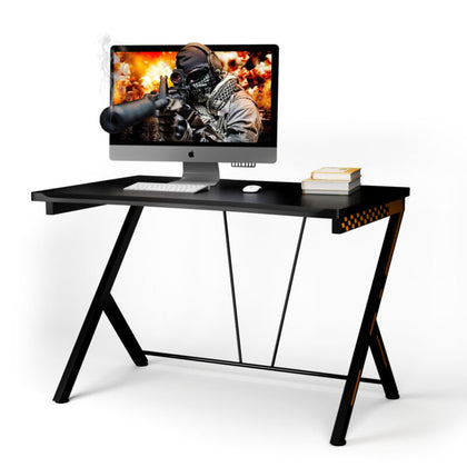 Gaming Computer Desk Ergonomic PC Racing Table Study Workstation W/ Arc Desktop