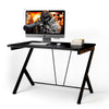 Gaming Computer Desk Ergonomic PC Racing Table Study Workstation W/ Arc Desktop
