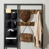 HOOBRO Coat Rack Stand Hall Tree Free Standing Coat Stand Entryway Storage Shelf