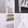 3 Tier Folding Ladder Shelf White Storage Plant Flower Book Shelves Shoe Rack UK