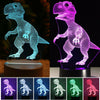 3D Dinosaur LED Night Lights 7 Colors Table Desk Lamp Kids Children Gift UK