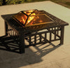 Firepit BBQ Grill Garden Patio Heater Stove Fire Pit Brazier Barbecue Ice Bucket