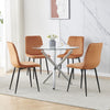 2/4/6Pcs Velvet Dining Chairs Side Chair for Dining Living Room Kitchen Chairs