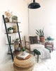 Industrial Style 4/5 Tier Ladder Shelf Bookcase Bookshelf Shelving Unit Storage