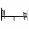 Panana 4ft Small Double & 4ft 6 Double Classic Metal Bed Frames in Black/White