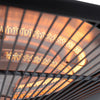 Patio Ceiling Hanging Heater 3 Power Setting Electric Aluminium w Remote Control