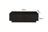 Essentials Gloss Coffee Table 4 Drawer - Black