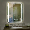 Vertical LED Bathroom Mirror Lighted Vanity Mirror Smart Touch Button Hung Wall