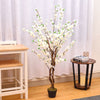 5ft Artificial Fake Cherry Peach Blossom Tree Potted Plant Flower Indoor Outdoor