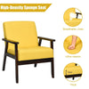 Modern Upholstered Accent Sofa Chair Wooden Armchair Leisure Lounge Chair