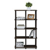 Furinno 16105WN/BR Turn-N-Tube 8 Space Shelf, Walnut/Brown