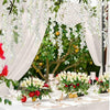 SYST Wedding Wisteria Fake Flowers Artificial Flower Vine Hanging Garland Decor