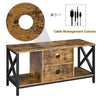 TV Stand Cabinet Unit for 50"/55" TV TV Console w/ Open Shelves Storage Cabinet