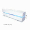 177CM Large TV Unit Stand Cabinet High Gloss Drawers Matt Body LED Lights UK