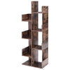 7 Tier Tree Bookcase Bookshelf Floor Standing Wood Shelves Storage Rack Tree NEW